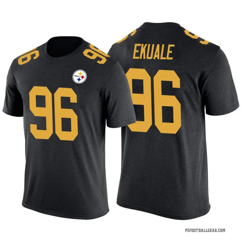 Daniel Ekuale Men's Black Pittsburgh Steelers Color Rush T-Shirt