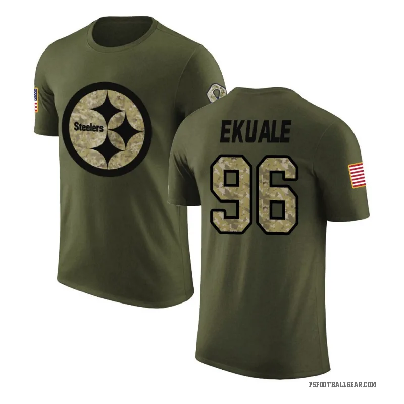 Daniel Ekuale Men's Olive Pittsburgh Steelers Salute to Service T-Shirt